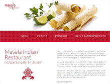 Tablet Screenshot of masala-grill.pl